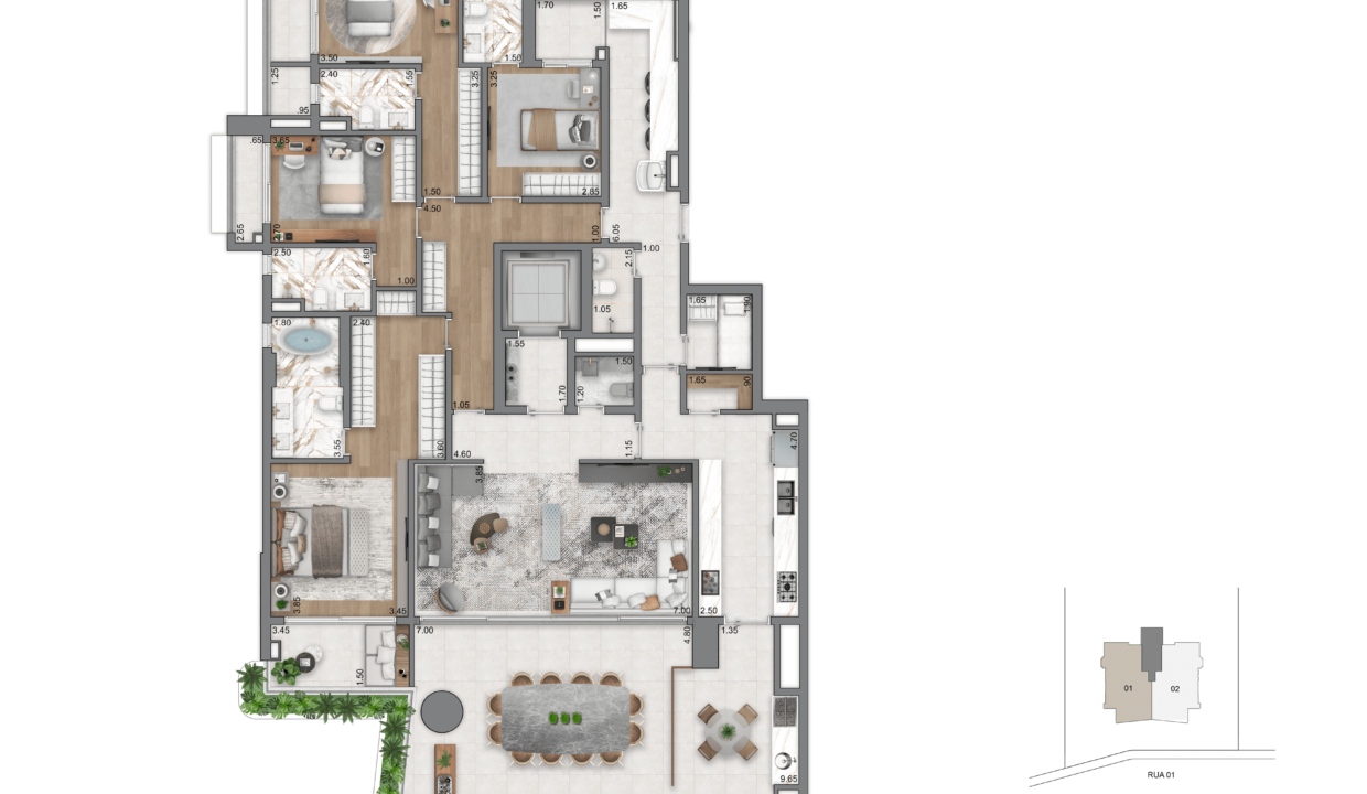 7187 - -Planta-Padrão - -260m² - -5º-ao-14º-e-28º-ao-38º-Andar - -Final-01 - -R07